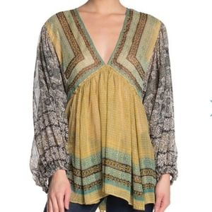 FREE PEOPLE ALIYAH PRINTED TUNIC